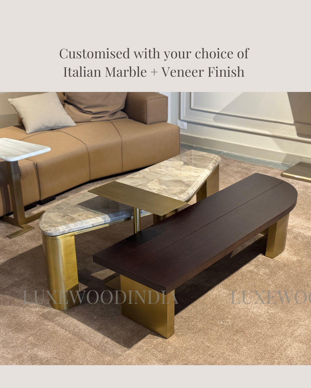 Tres - Set of 3 - Coffee / Centre Table Set