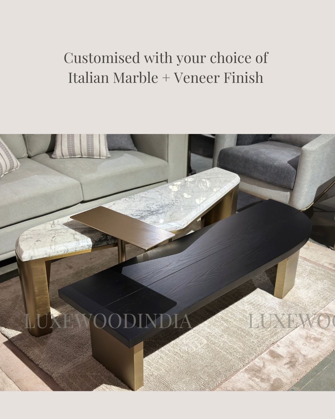 Tres - Set of 3 - Coffee / Centre Table Set
