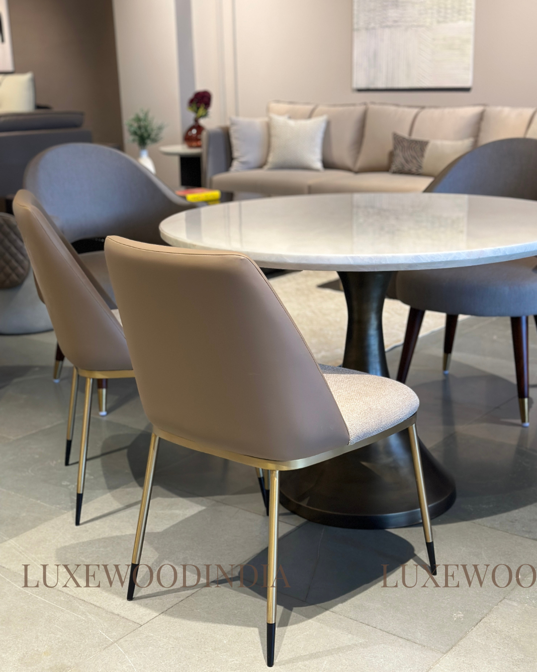 BRUNO DINING CHAIR - BROWN