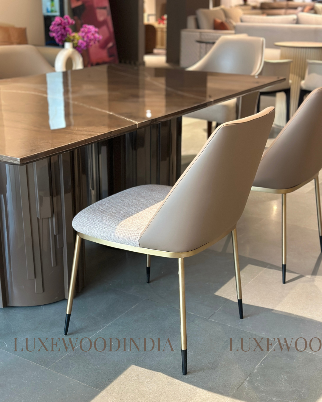 BRUNO DINING CHAIR - BROWN