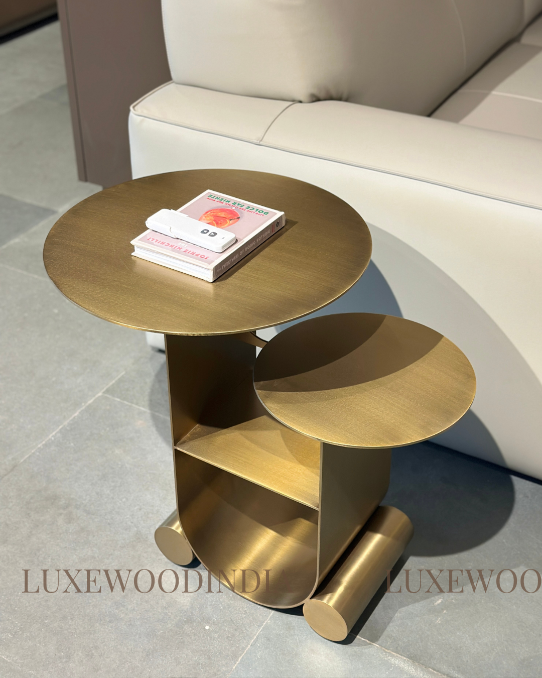 DUALIS - U shape dual level side table