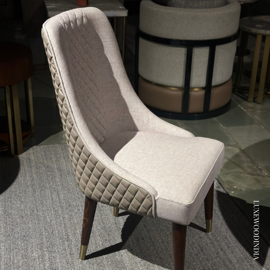 VIENNA DINING CHAIR - DUAL TONE WARM BEIGE