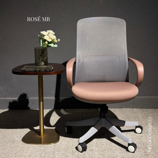 ROSÉ ERGONOMIC CHAIR , ROSE MEDIUM BACK