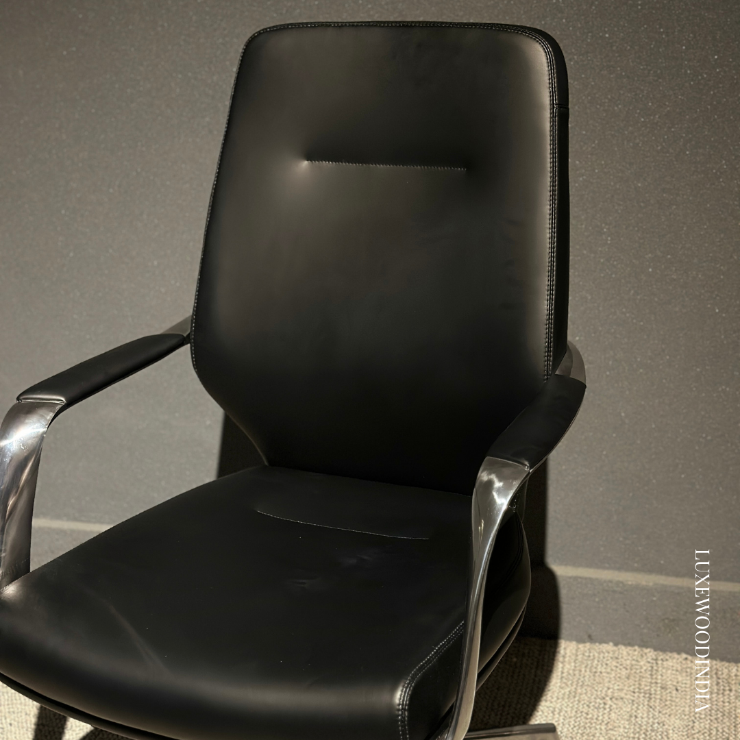 JARVIS ERGONOMIC CHAIR , BLACK MEDIUM BACK