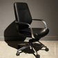 JARVIS ERGONOMIC CHAIR , BLACK MEDIUM BACK