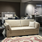 SOFA CUM BED / MANUAL PULL OUT SOFA  ( DAY BED ) - CREAM / Fluted