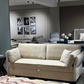 SOFA CUM BED / MANUAL PULL OUT SOFA  ( DAY BED ) - CREAM / Fluted