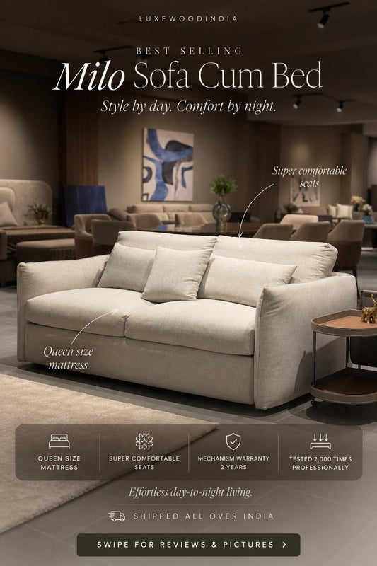 SOFA CUM BED WITH MATTRESS ( QUEEN SIZE )