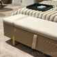 ZOE OTTOMAN / BENCH WITH STORAGE ( BEIGE / CREAM / WHITE / TAN )