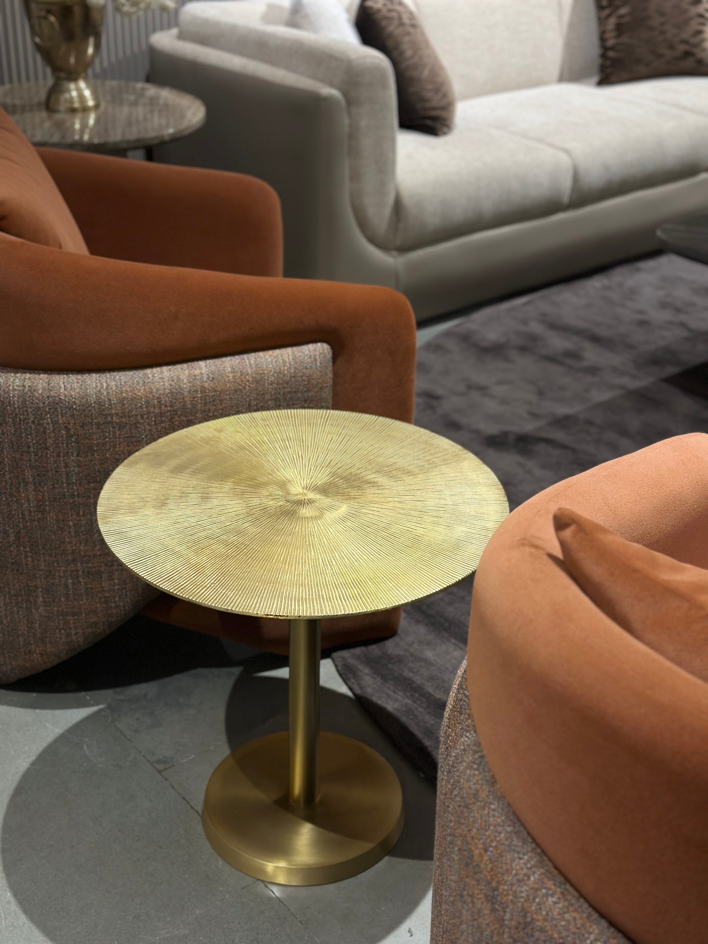 Sunburst Etching Coffee / Side Table