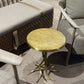 Hammered Brass Side Table